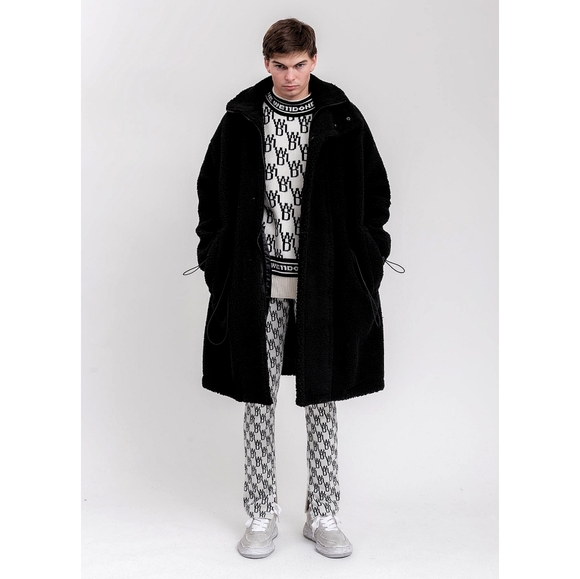 Welldone Unisex Wool Cashmere All Over Logo Knit Jumper Sweater - Picture 12 of 12